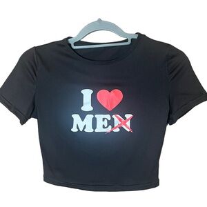 Black crop top. I love me. Size small.